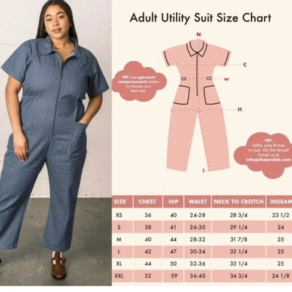 Noble Denim Utility Jumpsuit - Picture 2 of 5